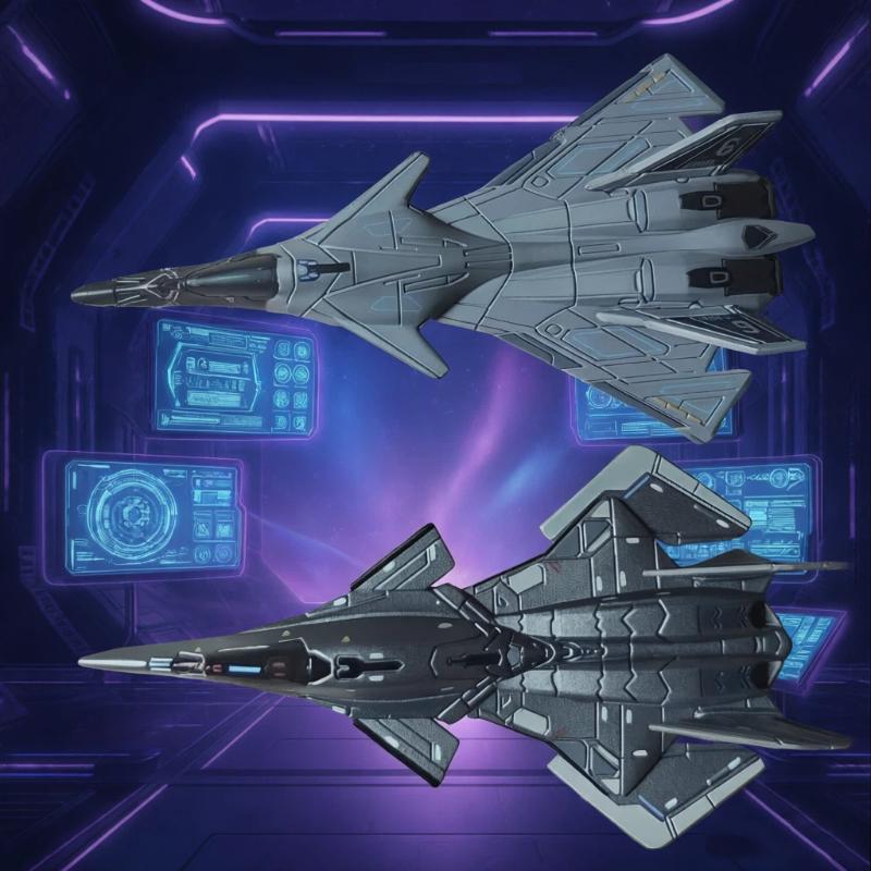 Alloy Airplane Model Nantianmen Project Airplane Model Ornament White Emperor Xuannu B-Type Luanniao Aerospace Fighter Jet