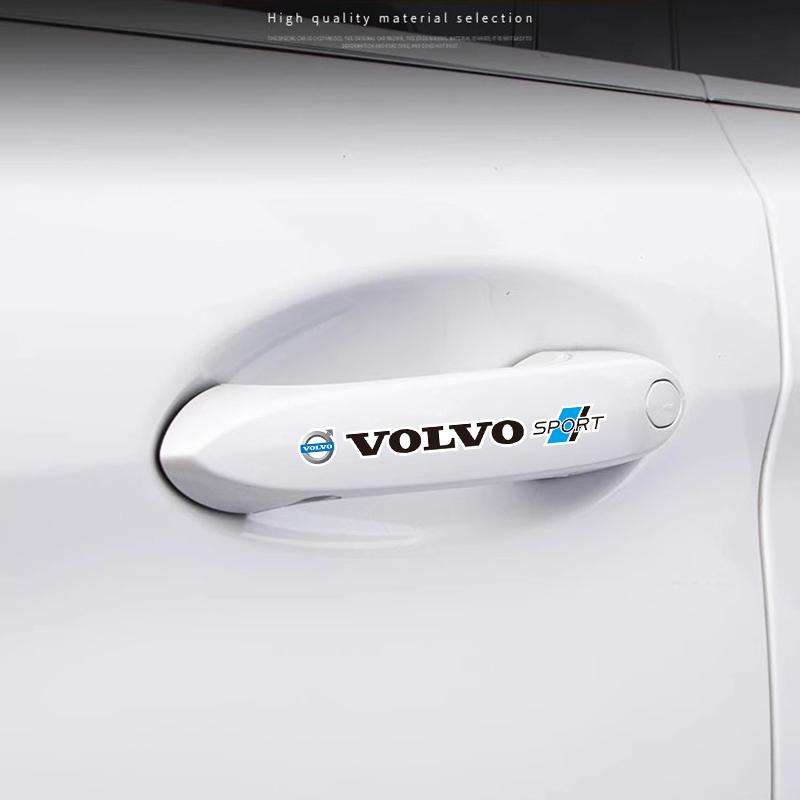 4Pcs Car Emblem Stickers Auto Logo Body Decoration Decal For Volvo ES90 EC40 EX40 EM90 XC90 V90 V60 XC60 V40 S80 S60 S90 C40 XC4