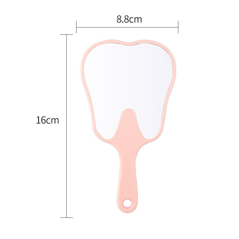 Specchio per Trucco Portatile HD in Plastica per Denti - Compatto e Portatile per Ragazze