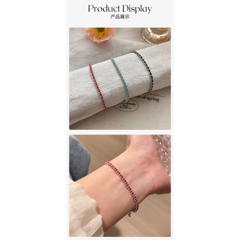 Minimalist Retro Hand Woven Red Rope Bracelet Niche Premium Versatile Women Jewelry