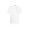 Polo Ralph Lauren SS23 Solid Color Casual Logo Embroidered Crew Neck Short Sleeve T-Shirt Men Tops White 710901045-001