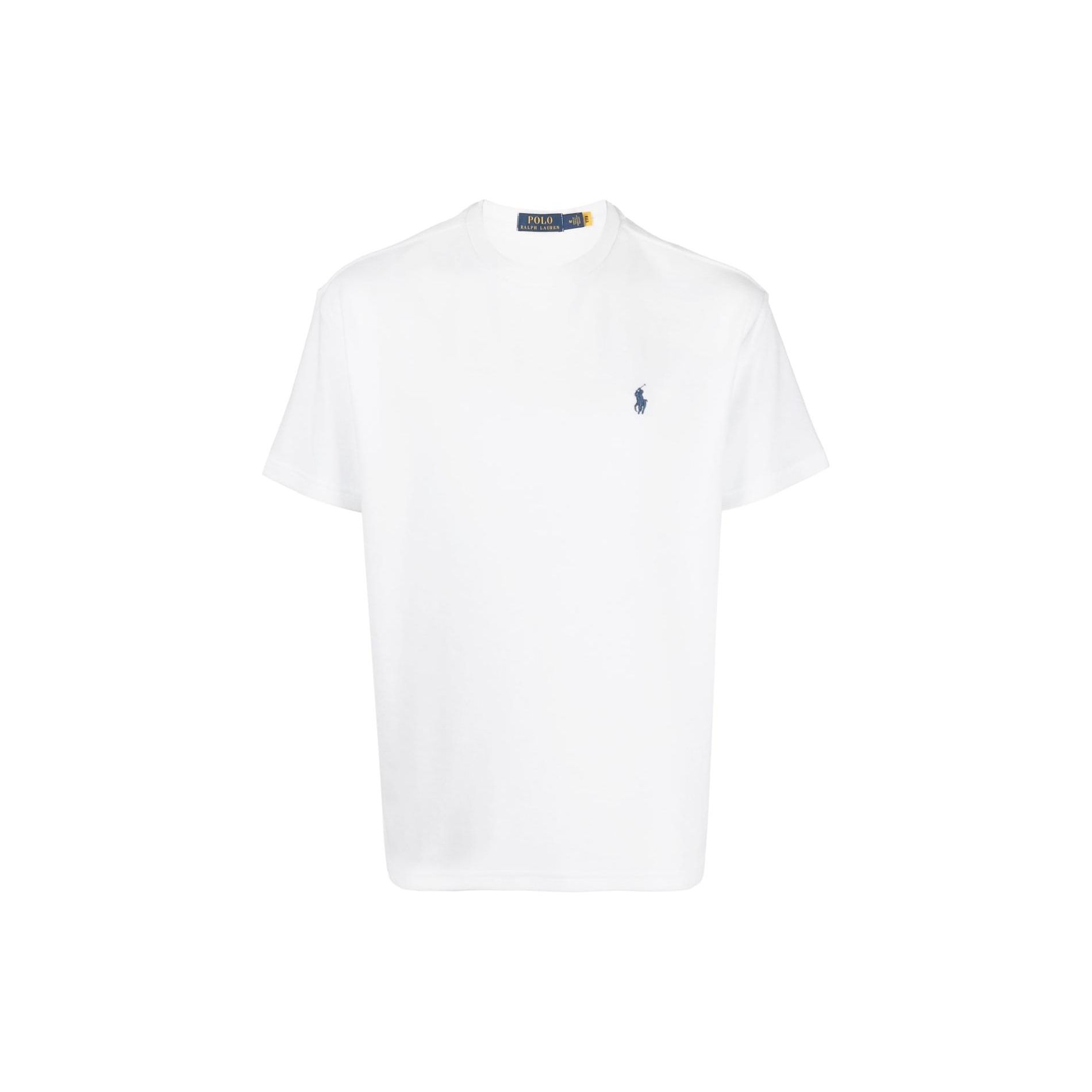 

Polo Ralph Lauren SS23 однотонная повседневная футболка с вышитым логотипом и коротким рукавом, мужские топы, белый цвет 710901045-001 M