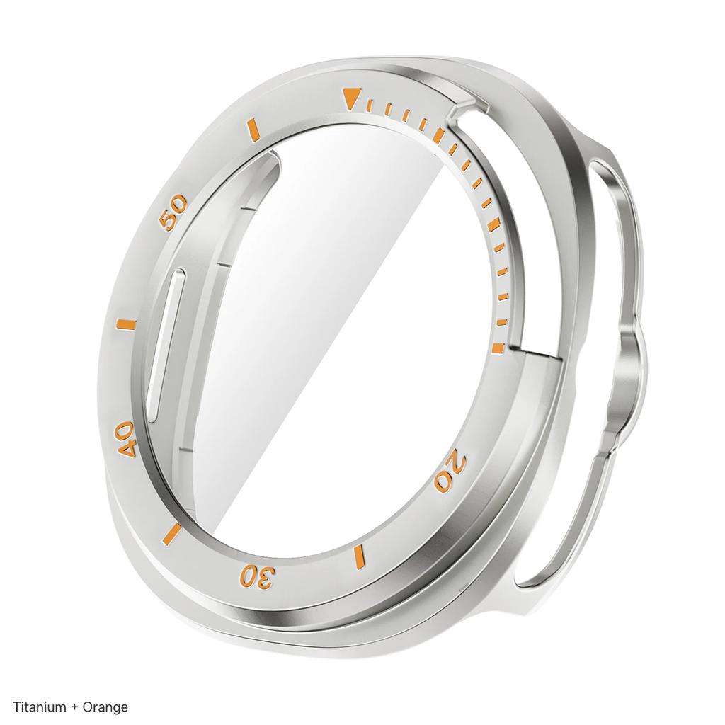 Hülle für Samsung Galaxy Watch 8 Classic Zubehör Panzerglas Displayschutz Bumper Galaxy Watch 8 Classic 46mm PC Hülle