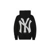 MLB Vintage Blumenserie Locker geschnittener bedruckter Kapuzenpullover mit langen Ärmeln Unisex Kapuzenpullover Schwarz 31HDM1011-50L