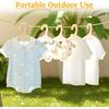 Wooden Kids Hangers 10 Pack 9 inch Cute Wood Baby Hanger Nursery Hangers Non Slip Coat Hanger Newborn Hangeri for Baby Kids Toddler Coats Pants Suits