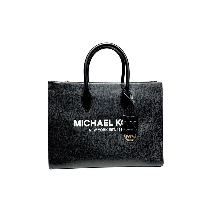 New MICHAEL KORS Mirella Cow Leather Tote Bag, Shopping Bag, Crossbody Bag, Handbag Small Women's Black 35S2G7ZC5L-987