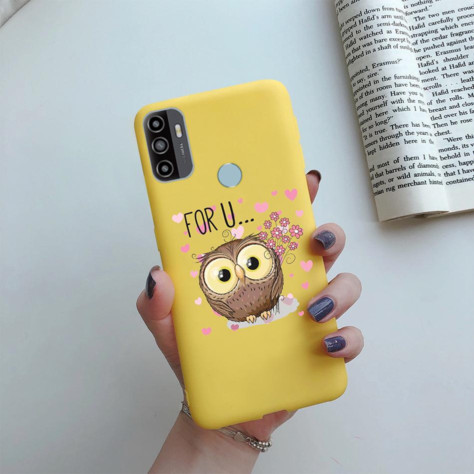 For OPPO A53S 2020 Case Cartoon Coque Heart Painted Silicone Phone Back Cover For oppo a53s A 53s A53 s oppoa53 2020 Shell Case