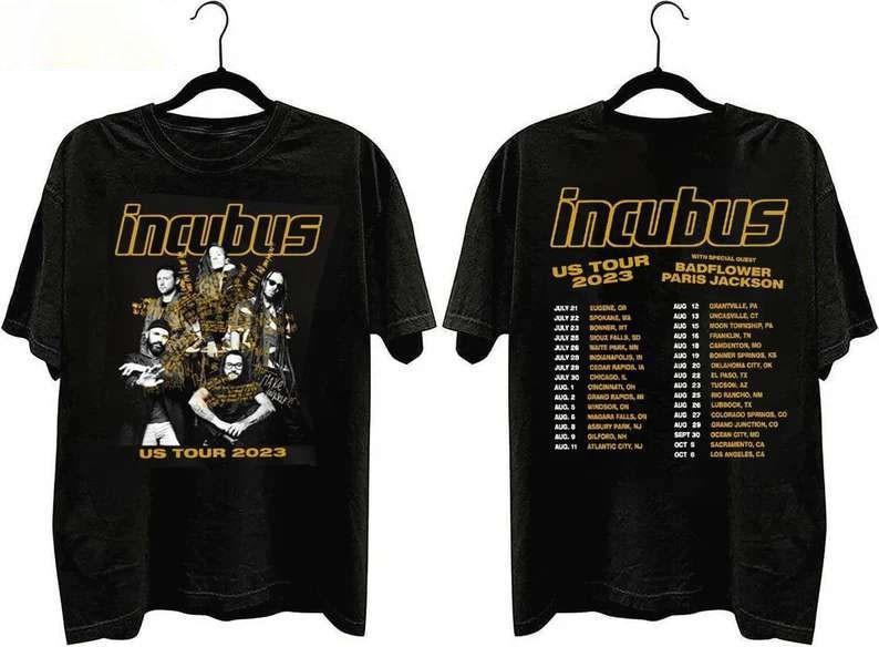 Hot Incubus Band US Tour 2023 ShortSleeve TShirt ZL734 Unisex T-Shirt XL