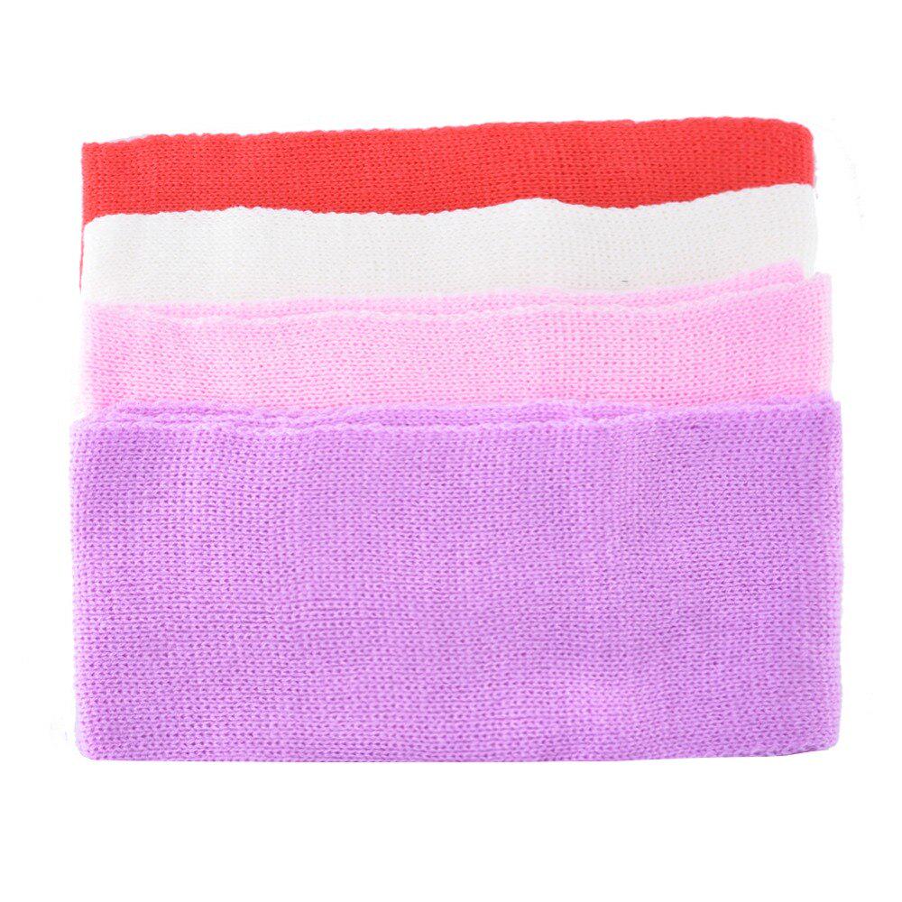 Warme Mützen und Schal-Set für Mädchen im Winter, gestrickt, schöne Kindermützen mit Kunstfell-Bommel für Kinder