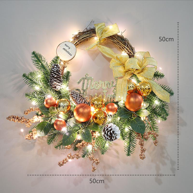 Creative Christmas Wreath - 40/60/80cm Festive Door Hanging Decoration & Gifts