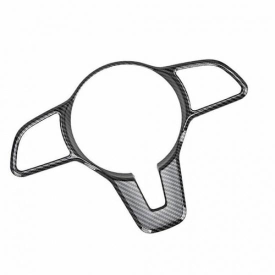 For Benz C-Class Carbon Fiber -21 Cover Trim Car Steering Wheel Border Strip