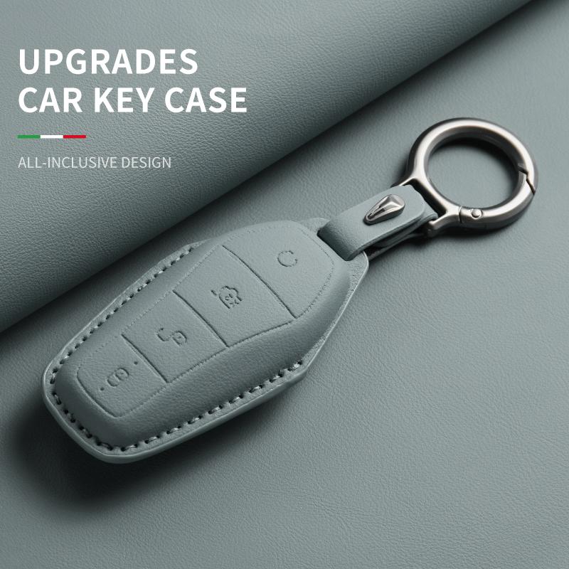 Car Key Cover Case Holder For Byd Han Ev Tang Dm Qin Plus Song Pro Max Yuan Dolphin E2 Protector Auto Key Car Accessories