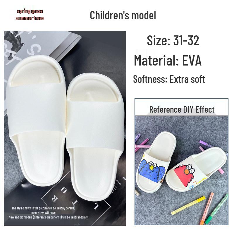Hand-Painted Graffiti DIY Non-Slip Slippers - Unisex Home & Bathroom Gift for Teachers