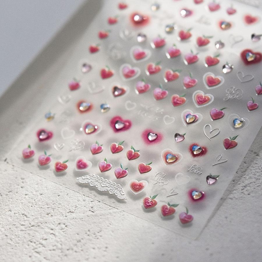 1pcs Cute Cat Claw 3D Jelly Relief Nail Stickers 3D Adhesive Stickers For Nails DIY Slider Nail Art Decorations