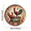 Flat 2D Metal Sign Board Hanging Decorative Wall Art 20x20cm