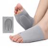 1Pair Unisex Arch Support Sleeve/Soft Silicone/Absorbs Impact Relieves Pressure/All-Day Support/Apricot Black Gray