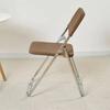 New Elastic Folding Dining Covers Universal Polar Fleece Seat Slipcovers Dustproof Backrest Chairs Cover