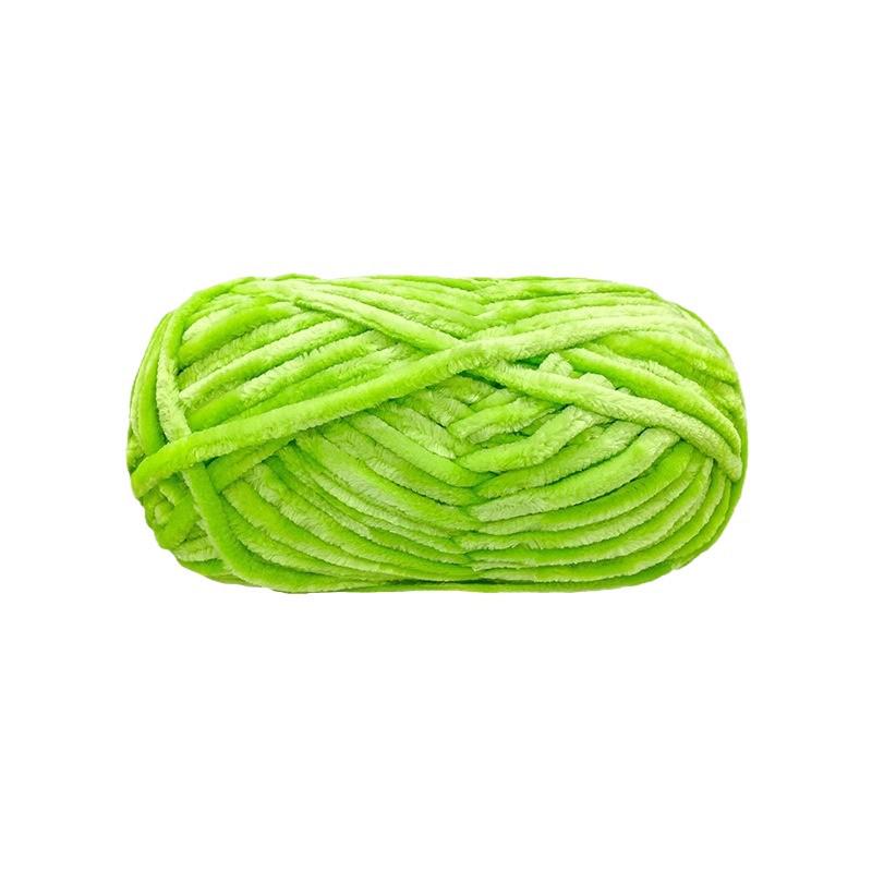 Jiate Snowball Chenille Yarn: Cozy, Thick, Fluffy Yarn for DIY Crochet, Gold Velvet Knit, Shoes, and Scarf Projects.