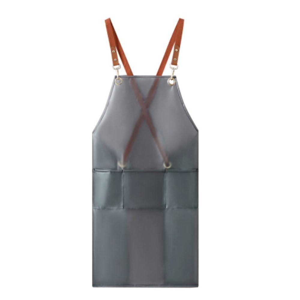 Waterproof TPU Apron With Pockets Cooking Apron Cleaning Tool Kitchen Apron  Kitchen