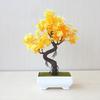 Artificial Plants Potted Bonsai Green Small Tree Plants Fake Flowers Potted Ornaments for Home Garden Decor Hotel Party  Decor