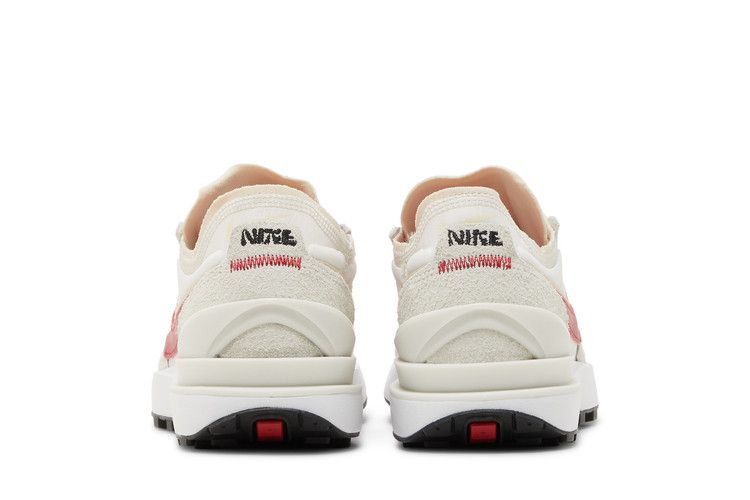 Nike Waffle One SE Sail Pearl White Black Gym Red (Women's) Sneakers