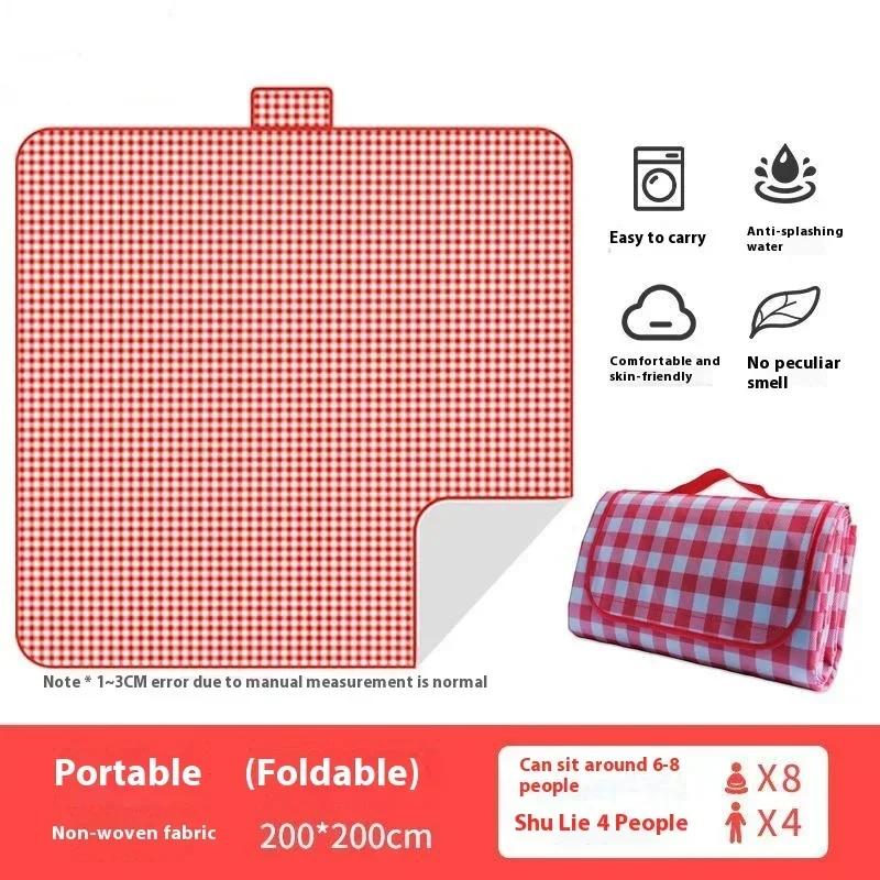 Waterproof Foldable Outdoor Picnic Mat Beach Camping Blanket Portable Moisture Proof Travel Park Hiking Mat Washable