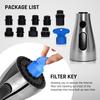 Kitchen Faucet Head Replacement – Pull-Down/Pull-Out Sprayer for Moen, Delta & American Standard | 3-Mode Sink Faucet Spray Head with 9 Adapters,