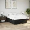 Box Spring Bed with Mattress Black 140 X 200 Cm Fabric