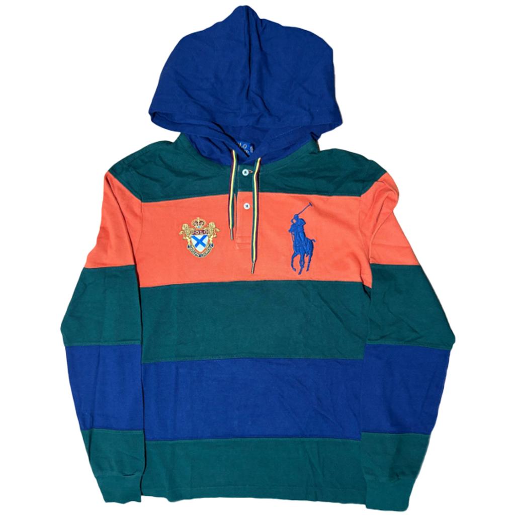 Polo Ralph Lauren SS22 Color Block Small Pony Embroidered Hoodie Men Hoodies Multicolor MNPOKNI16810721-D85