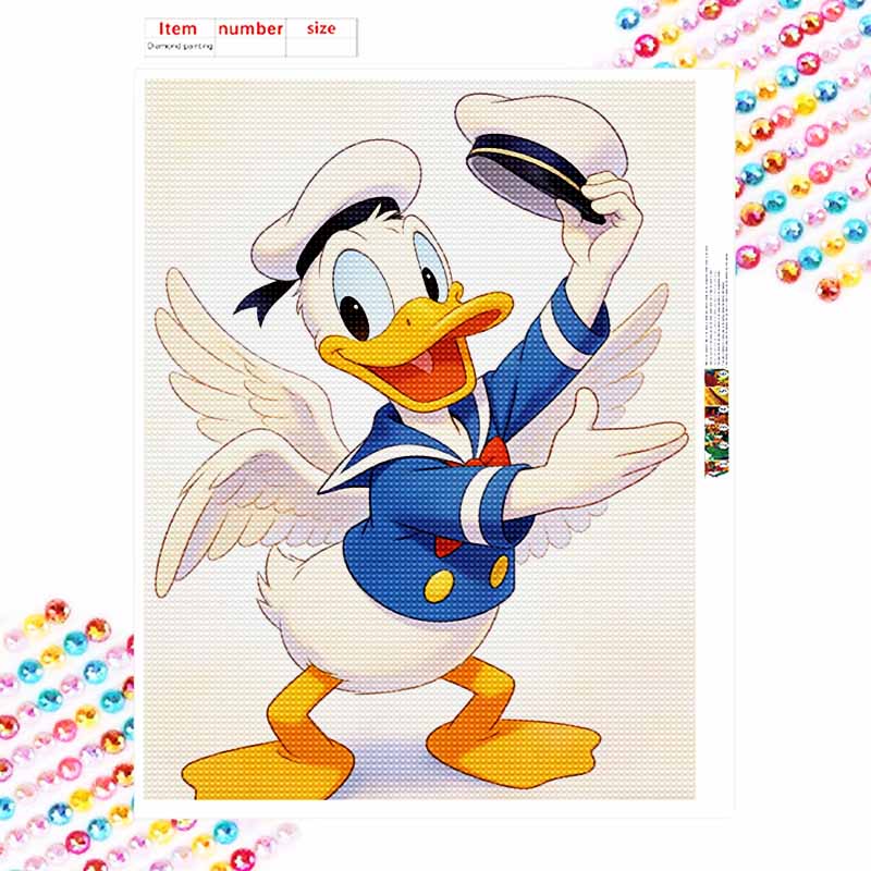 Disney Donald Duck Diamond Paint Painting Art Kit Handmade DIY5D Home Decor Gift