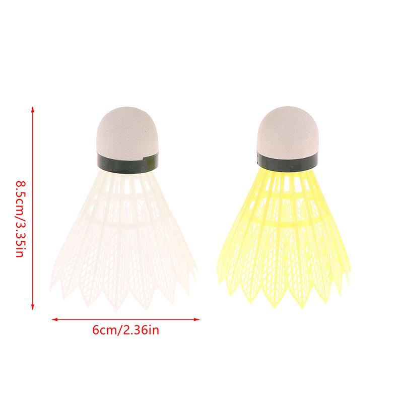 1/3/6 ks Nový dětský badmintonový míček Plastový košíček Venkovní hra Pálkovací trénink Barevný badmintonový míček Cvičení