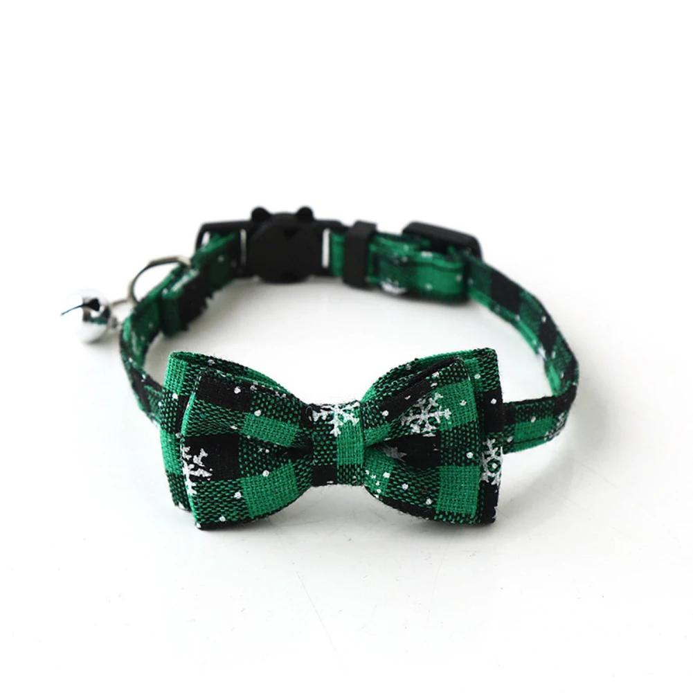 2024 Christmas Series Pet Collar Snowflake Bow Knot Dog Collar Cat Collar Cat Bow Tie Pet Christamas Dress-up Supplies
