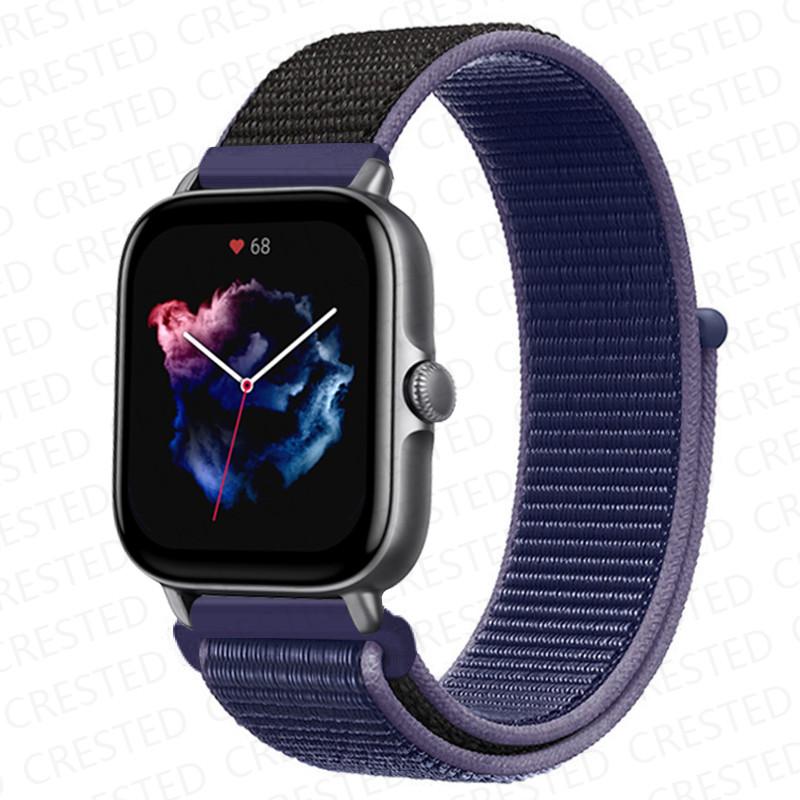 20mm 22mm Watch Band For Amazfit GTS/2/2e/4/3/mini GTR 4/2/3/Pro 47mm stratos 3 Nylon Bracelet pulseira correa Amazfit bip strap