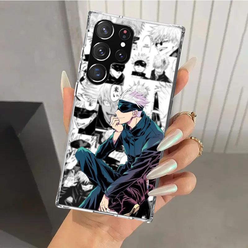

Чехол для телефона Jujutsus Japan Anime для Samsung Galaxy S26 S24 S23 Ultra S25 Edge S22 S21 Plus S20 FE + Мягкий чехол с принтом Funda Galax Samsung S21 FE
