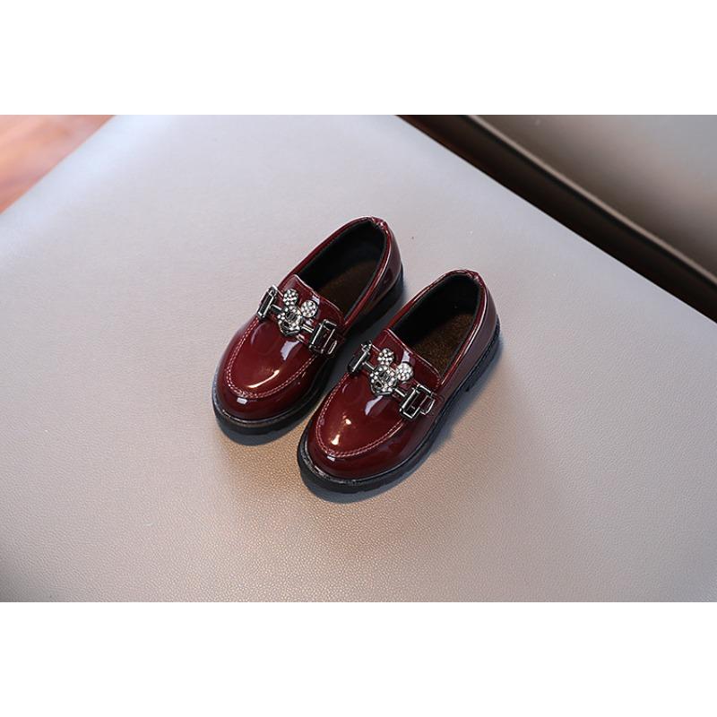 Kids Unisex British Style Casual Performance Leather Dress Shoes