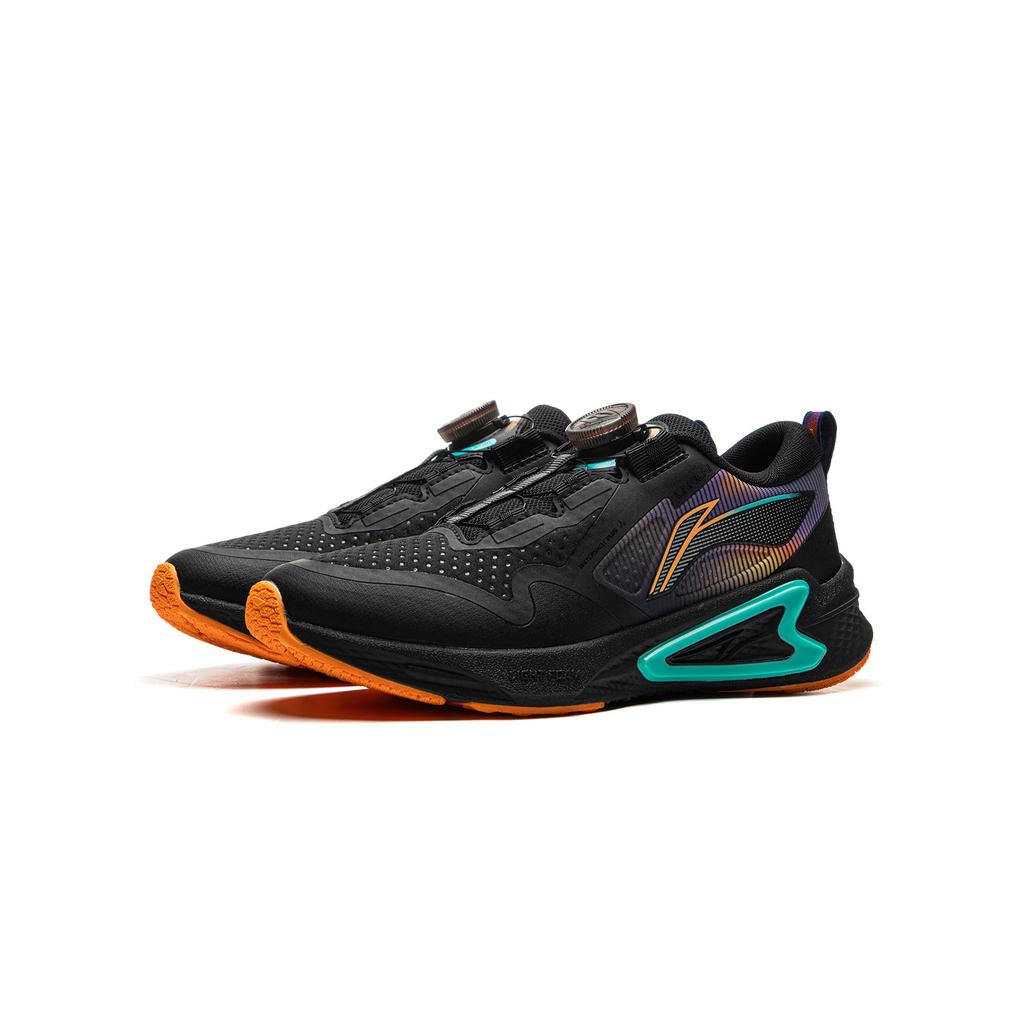 Li Ning Kids Weaving Sparrow Fashion Versatile Non-Slip Wear-Resistant Rebound Low-Top Running Shoes Kids running shoes Black YKFU084-7