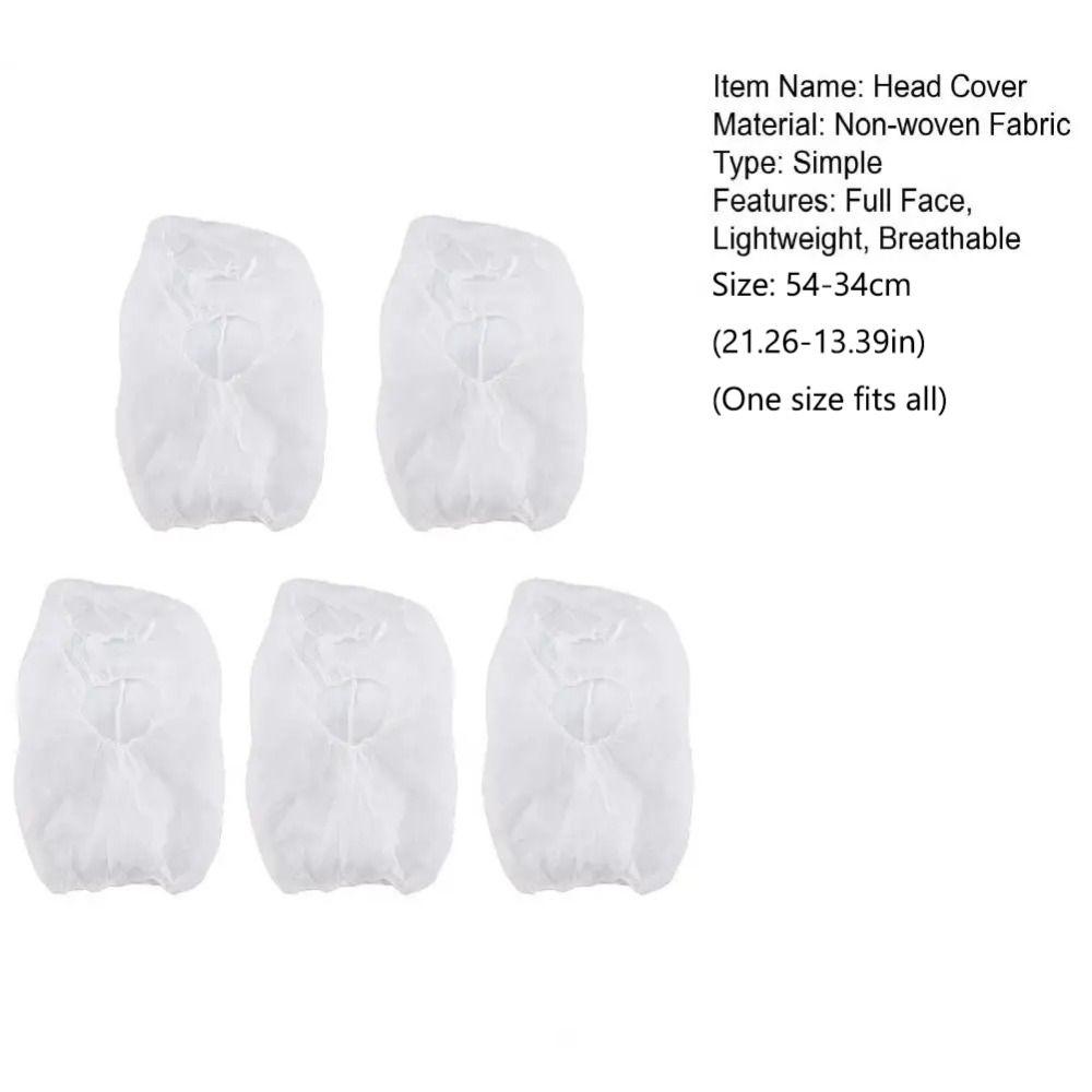 100PCS Non-woven Material Non-woven Head Cover Full Face Coverage Dust-proof Dustproof Head Cover Disposable Oil-proof
