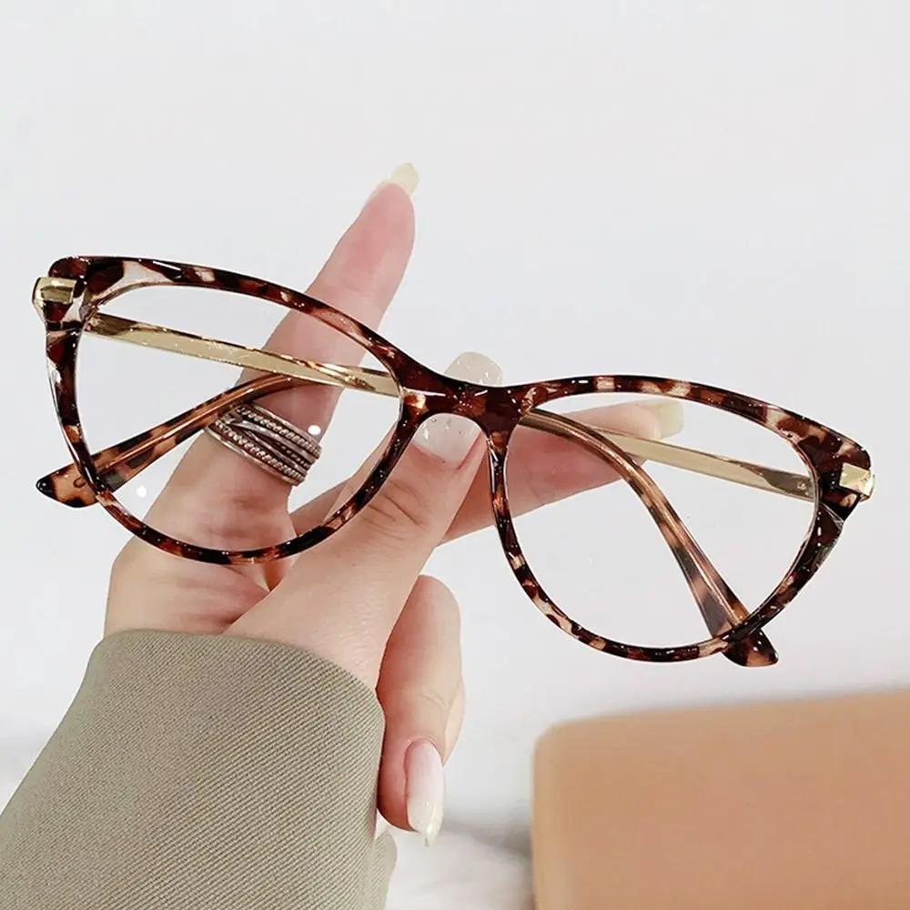 Anti-Blue Light Glasses Women Men Oversized Optical Frame Eye Protection Ultra Light Eyeglasses Office Computer Goggles