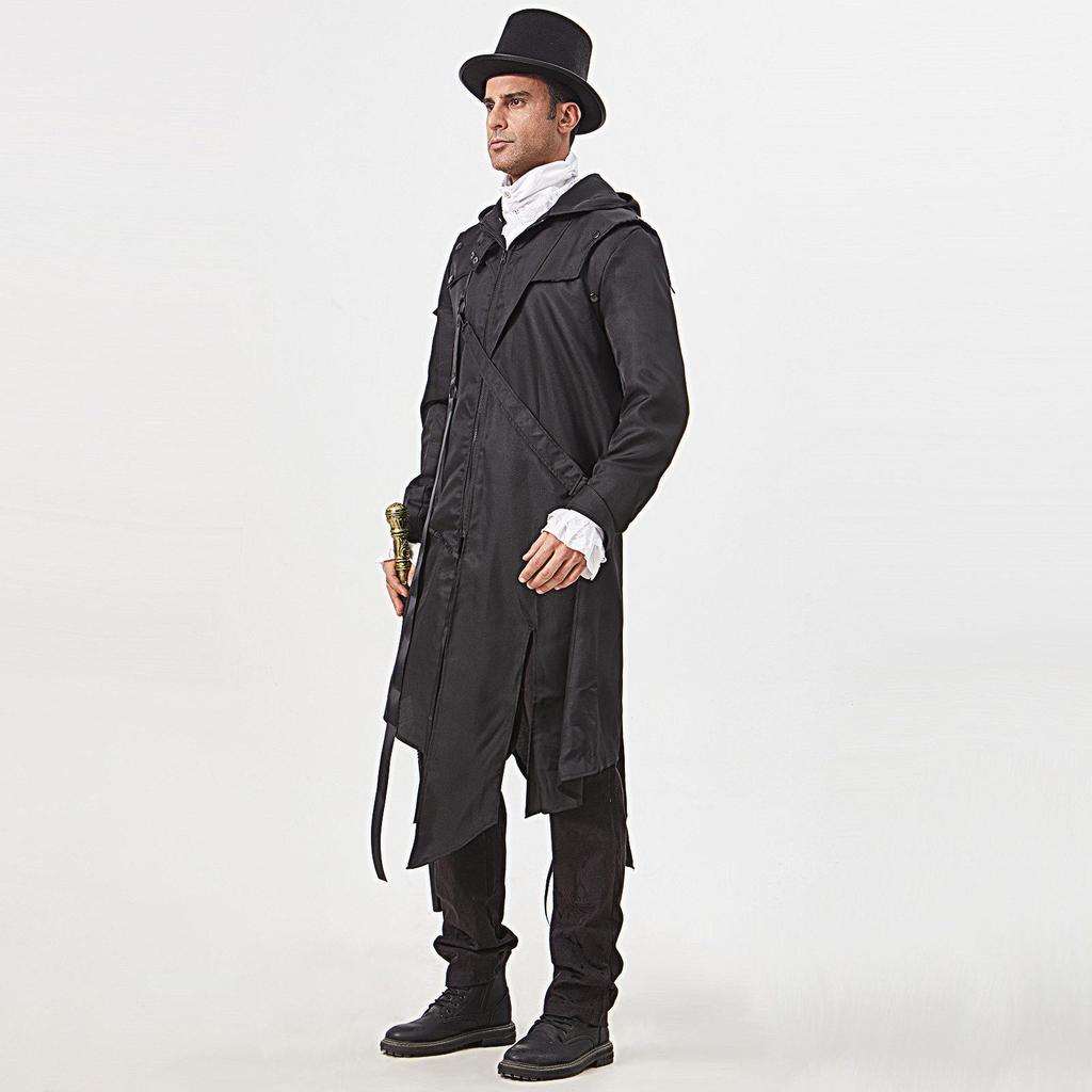 Manteau Costume Gothique Automne/Hiver Halloween 2024 pour Homme