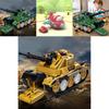 Inertia Tank Toy For Boys With Launching Cannon And Gear Design For Creative Play