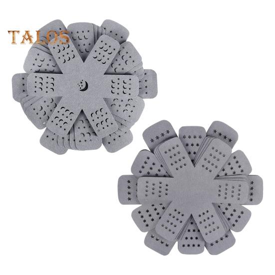 12Pcs Gray Pot And Pan Protectors Felt Placemats Stacking Anti-Slip Cookware Dividers Decorative Flower-Shaped Pallet Separators