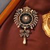 Neue Brosche im Barock-Stil mit Schleife, Vintage Hofblüte, Strass-Anhängerbrosche