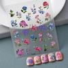 1pcs 5D Cute Pink Cat Claw Nail Art Stickers Slider Nail Decorations Decals Self-Adhesive Manicure Accessory DIY