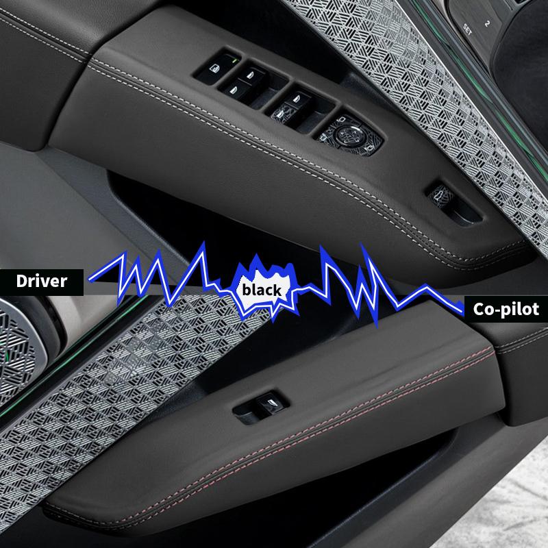 Pro BMW X3 G45 2025 Integrovaný plně prošitý kožený ochranný kryt pro ovládací tlačítka skla zvedáku oken Interiérové doplňky