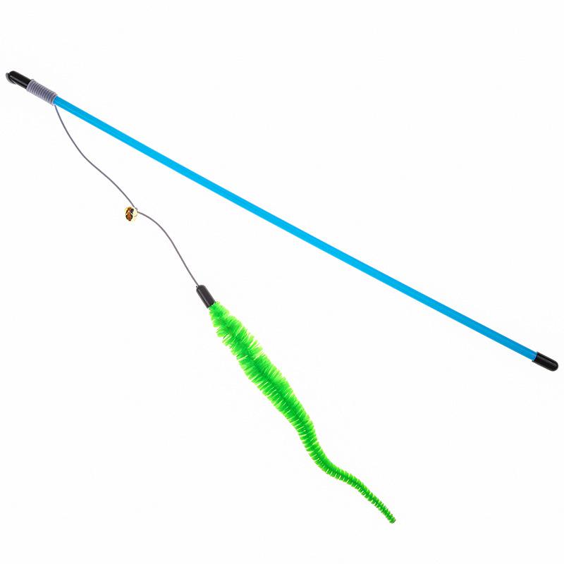 Caterpillar Teaser Wand Replacement Head - Six Colors Cat Toy for Self-Entertainment