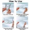 Foldable Plastic Travel Hanger Adjustable Multi-Functional Clothes Hanger for Home and Travel Hangers Convenient Hanger