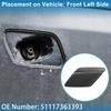 ABSOPRO Front Left Side Bumper Headlight Washer Nozzle Cover Part Compatible with BMW 428i Gray Strong and Durable Cap, Number 51117363393,