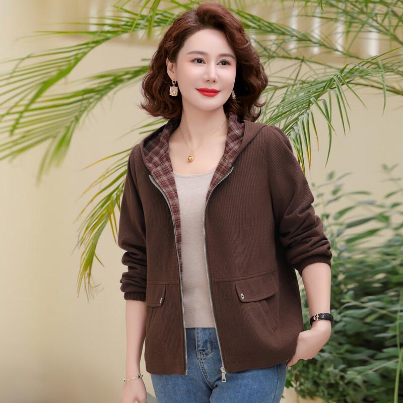 Women's Autumn Casual Hooded Zipper Jacket