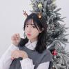 Christmas Elk Antler & Bell Fairy Headband: Festive Hair Accessory
