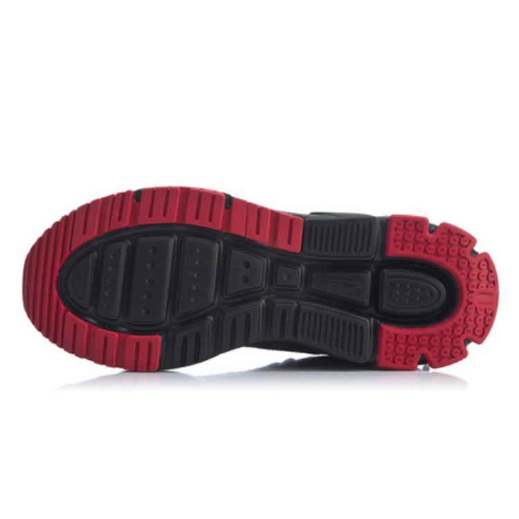 New LINING 001 Casual Shoes Men Low Top Black Red AGCQ103-1